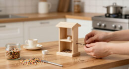 This Mini Birdfeeder Is Like A Cute Cafe For Birds