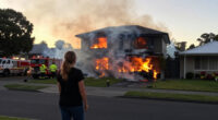 Two-storey Auckland House Collapses In Fire - NZ Herald