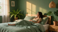 A Bright White Bedroom Is Now A Green Cocoon “Inspired By The Forest”