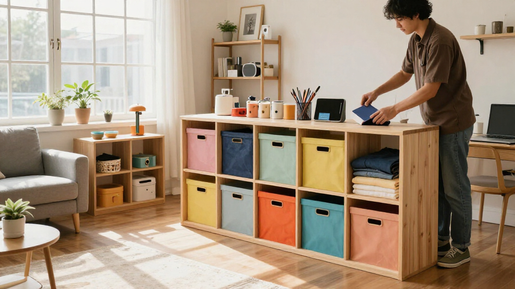 She Used IKEA Storage To Make Her Studio Feel Like A One-Bedroom