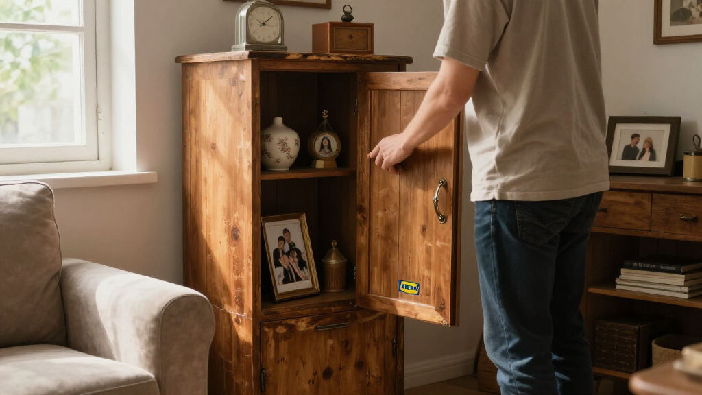 This New IKEA Cabinet Gives Instant Antique Family Heirloom Vibes