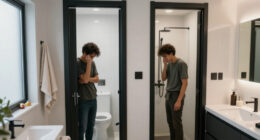Two Doors Made This Bathroom Feel Awkward — So One Of Them Had To Go