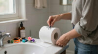 Ditch Bulky Bathroom Organizers: Reuse A Toilet Paper Roll For Smarter Storage