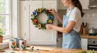 DIYer Transforms Old Tin Cans Into The Cutest Wreath