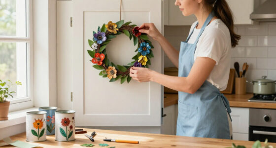 DIYer Transforms Old Tin Cans Into The Cutest Wreath