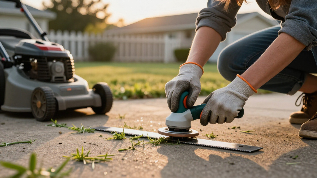 Forget Bench Grinders: Sharpen Lawn Mower Blades With A Pocket Sized Tool