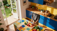 This Once Ugly Extension Has Been Transformed Into A Bold And Playful Kitchen Filled With Beautiful Antiques