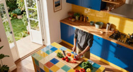 This Once Ugly Extension Has Been Transformed Into A Bold And Playful Kitchen Filled With Beautiful Antiques