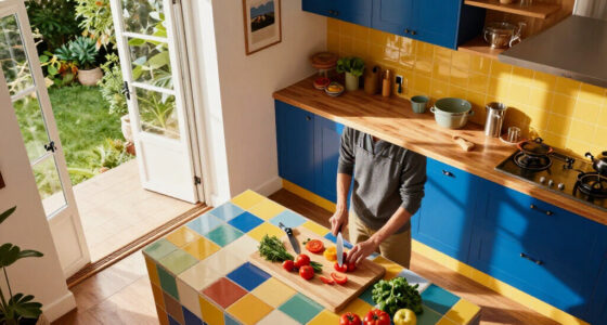 This Once Ugly Extension Has Been Transformed Into A Bold And Playful Kitchen Filled With Beautiful Antiques